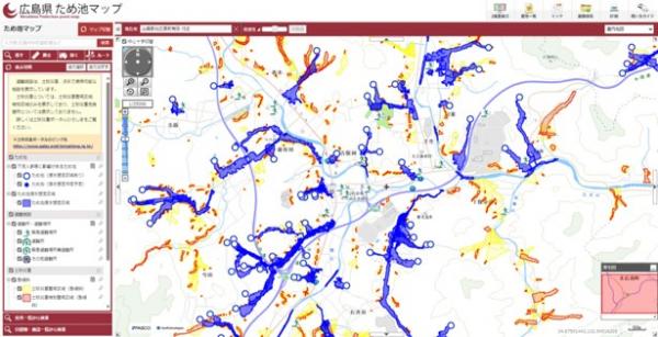 広島県ため池マップ