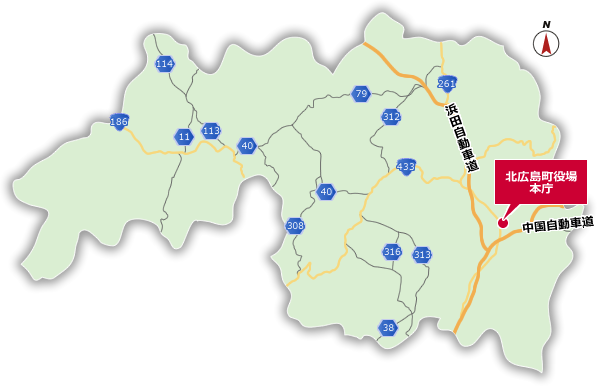 北広島町役場360°マップ