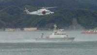海上保安庁ヘリ及び巡視艇による海上流出者の捜索・救助・搬送訓練実施