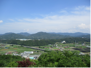 有田城跡　頂上風景