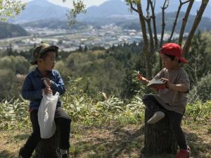 山上でひとやすみ