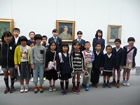 広島県立美術館見学のようす