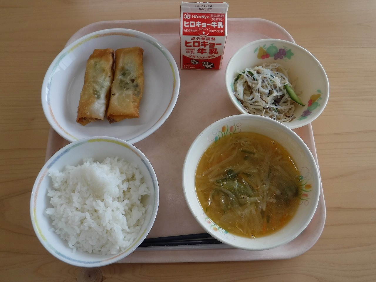 芸北中学校給食「春巻」