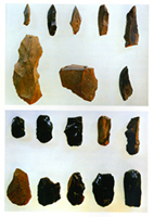 樽床遺跡群出土の石器及び土器片