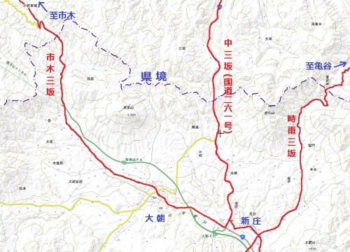 三坂峠　地図　