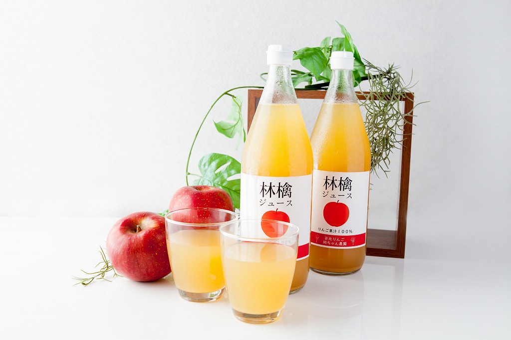 岡ちゃん農園のりんごジュース（3本）